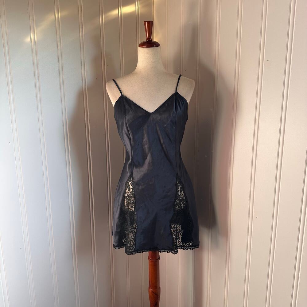Vintage 1991 Victoria's Secret Gold Label Mini Slip Dress M
